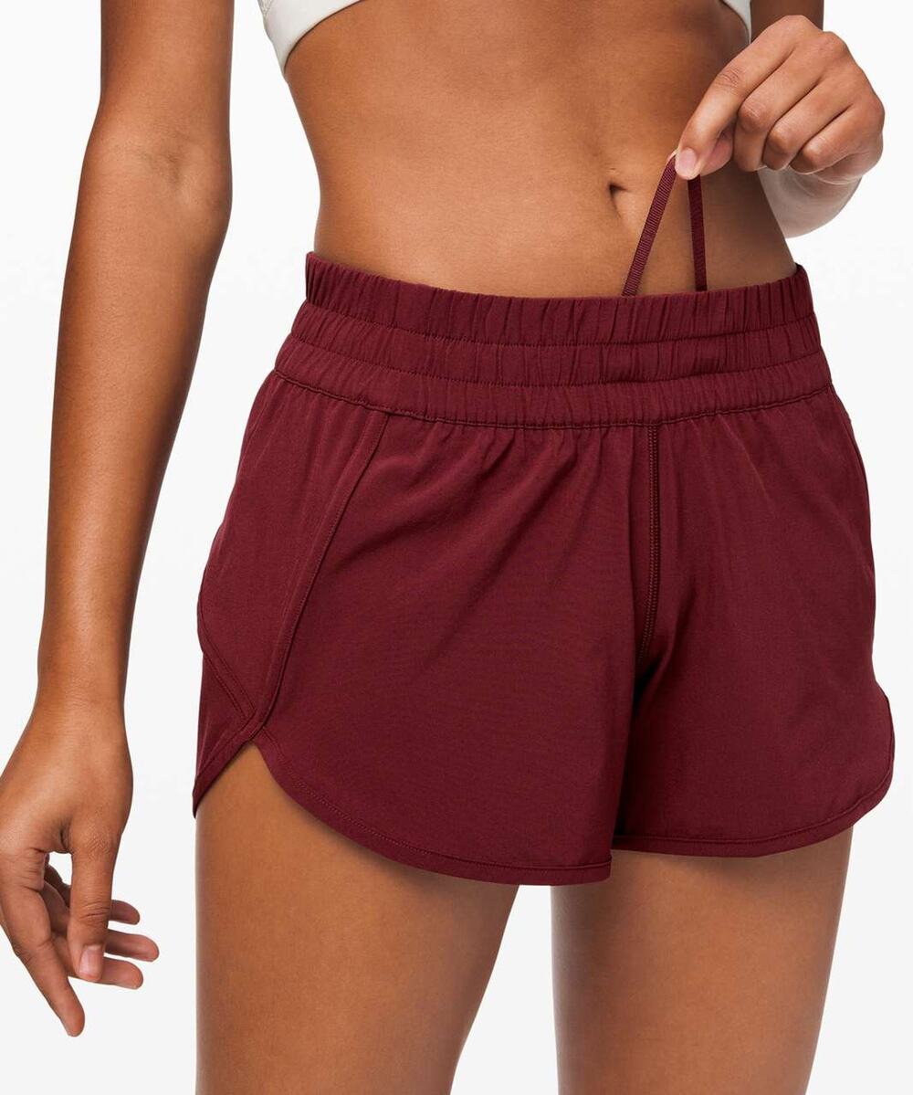 Lululemon Tracker V Deep Rouge Running Lightweight Shorts Size 6